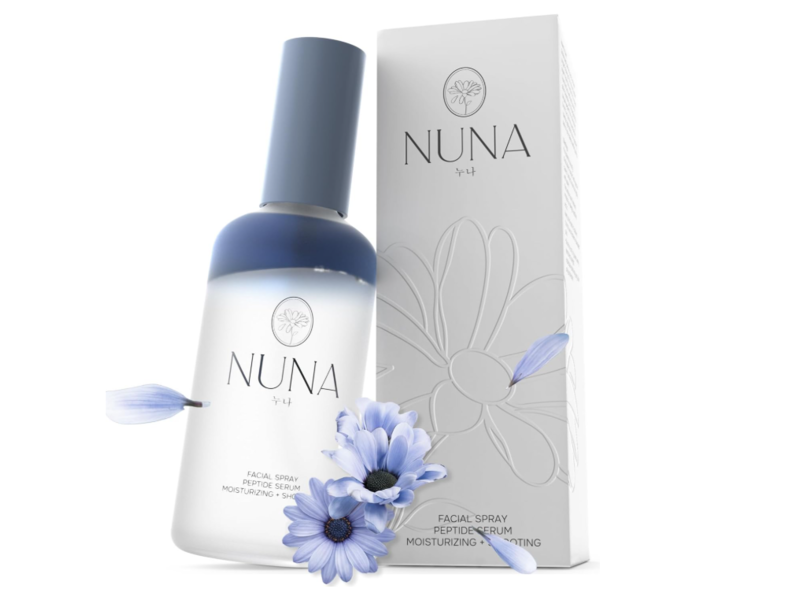 Nuna Moisturizing + Shooting Facial Spray, Peptide Serum, 3.38 fl oz/100 mL