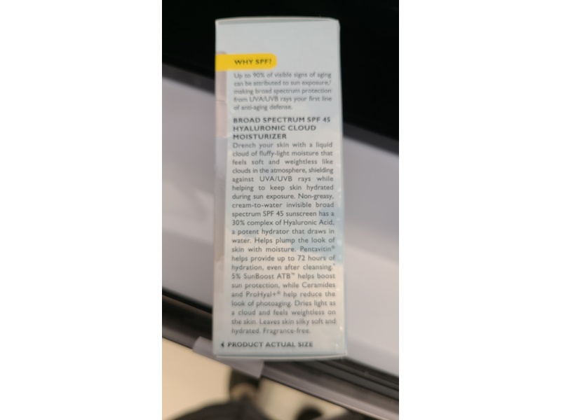 Peter Thomas Roth Water Drench Hyaluronic Cloud Moisturizer, SPF 45, 0.67 fl oz/20 mL