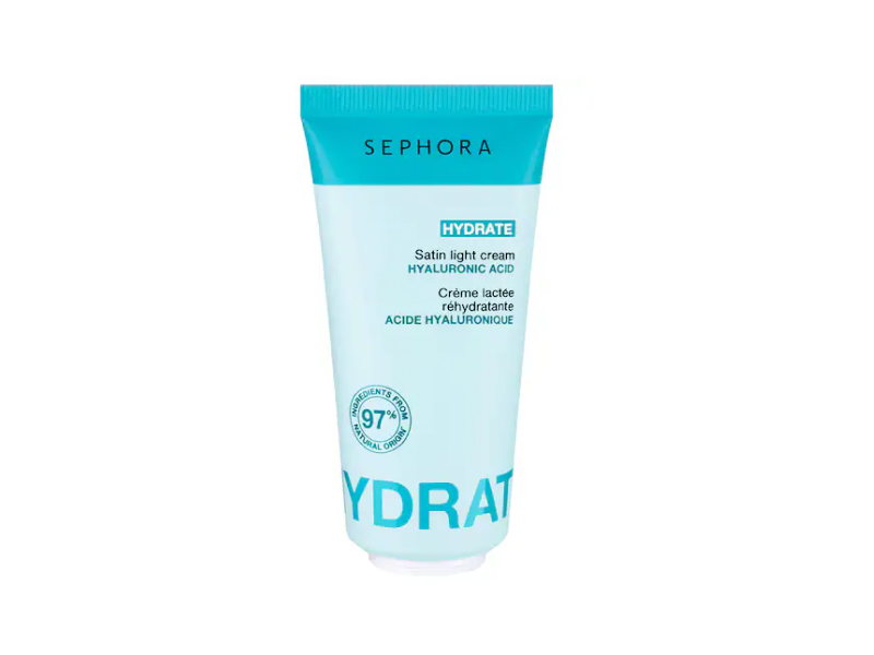 Sephora Hydrate Satin Light Cream, Hyaluronic Acid, 1.69 fl oz/50 mL