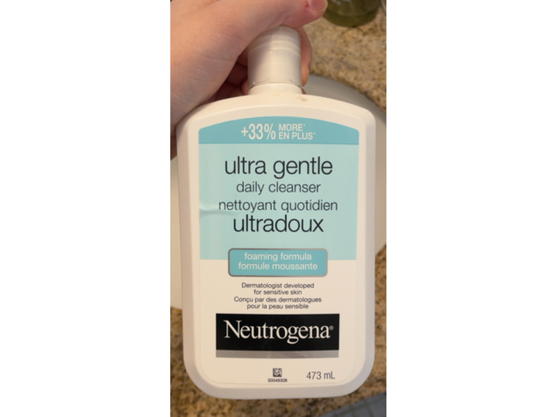 Neutrogena Ultra Gentle Daily Foaming Cleanser, 16 fl oz/473 mL