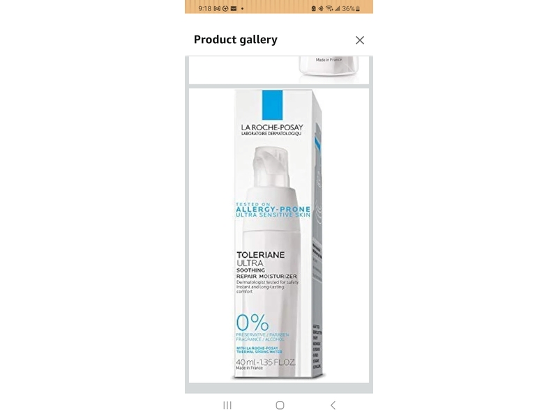 La Roche-Posay Toleriane Ultra Soothing Repair Moisturizer, 1.35 fl oz/40 mL