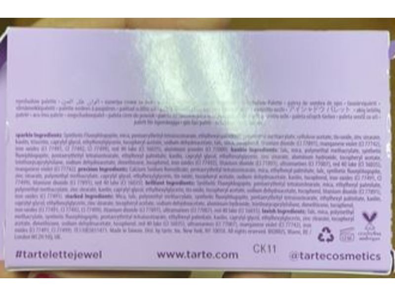 Tarte Tartelette Jewel Amazonian Clay Eyeshadow Palette, 0.179 oz/0.85 g