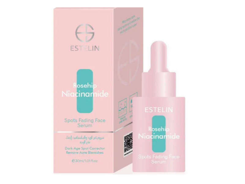 Estelin Spots Fading Face Serum, Rosehip Niacinamide, 1.01 fl oz/30 mL