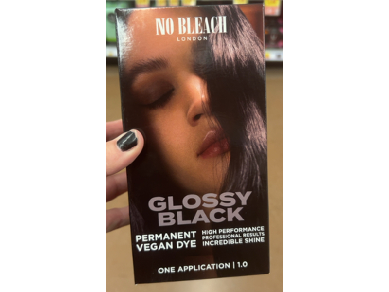 Bleach London Permanent Dye, Glossy Black, 1 Application