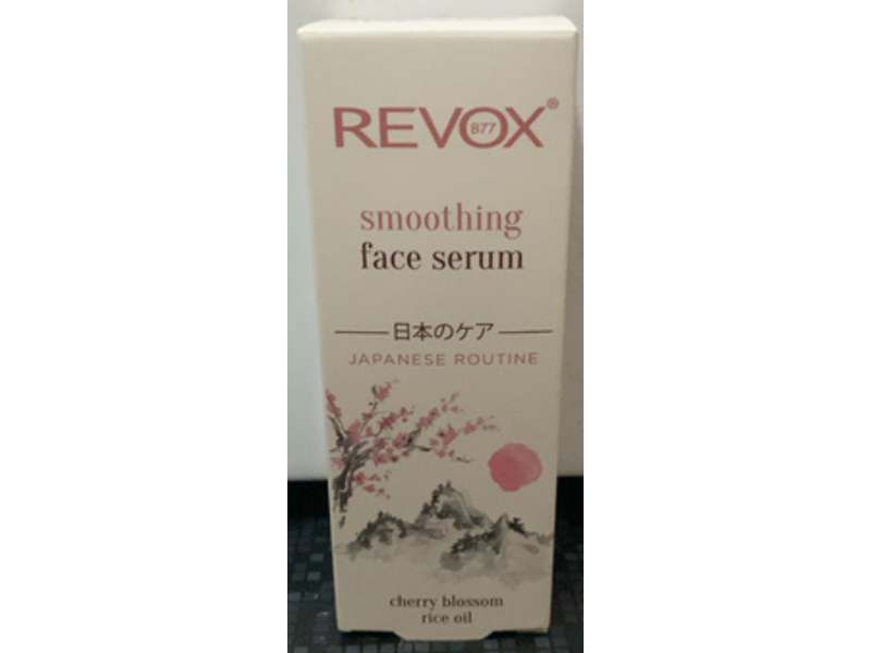 Revox B77 Japanese Ritual Smoothing Face Serum, Cherry Blossom & Rice Oil, 0.68 fl oz/20 mL