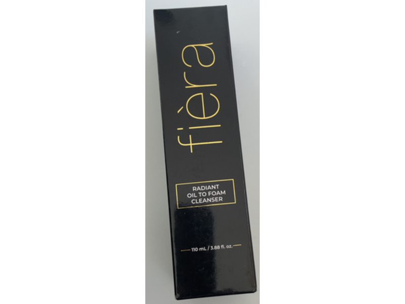 Fiera Radiant Oil To Foam Cleanser, 3.88 fl oz/110 mL