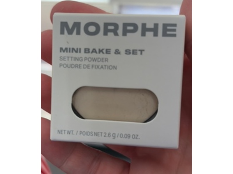 Morphe Mini Bake & Set Setting Powder, Translucent, 2.6 g/0.09 oz