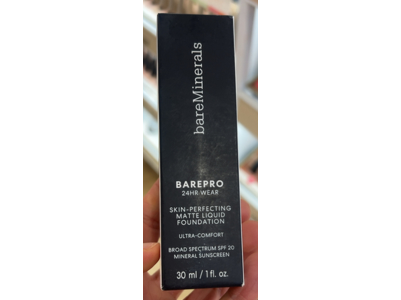 Bare Minerals Barepro Matte Liquid Foundation, SPF 20, Light 28 Neutral, 1 fl oz/30 mL