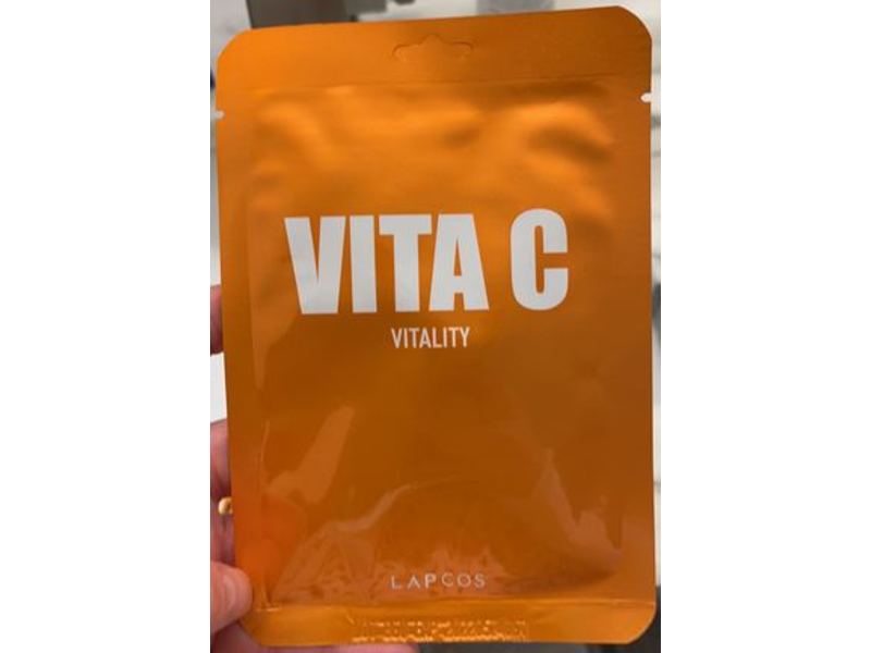 Lapcos Daily Skin Mask Vita C, 0.34 fl oz/25 ml, Pack Of 5