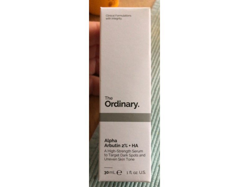 The Ordinary A High-Strength Serum, Alpha Arbutin 2% + Ha, 1 fl oz/30 mL