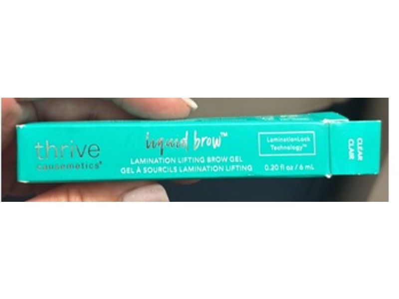 Thrive Causemetics Liquid Brow Lamination Lifting Brow Gel, Clear, 0.20 fl oz/6 mL