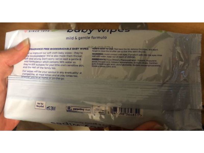 Boots Baby Biodegradable Baby Wipes, 64 Count