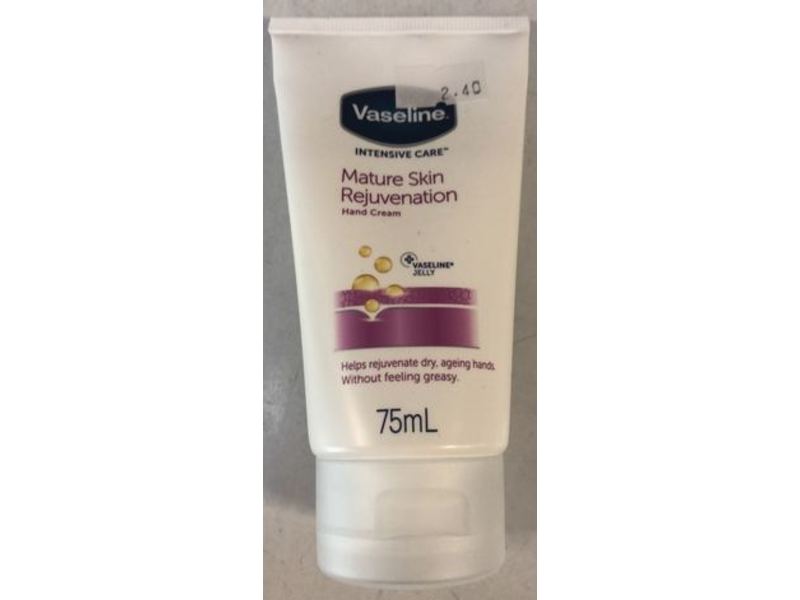 Vaseline Intensive Care Mature Skin Rejuvenation Hand Cream, 75 mL