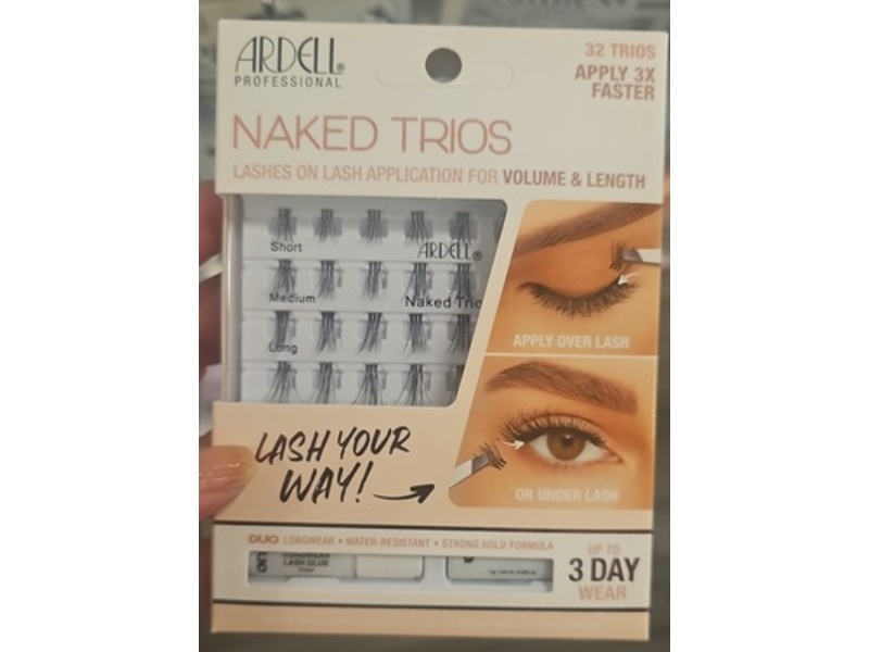 Ardell Naked Lashes Trios Kit, 32 Trios, 1 Pack