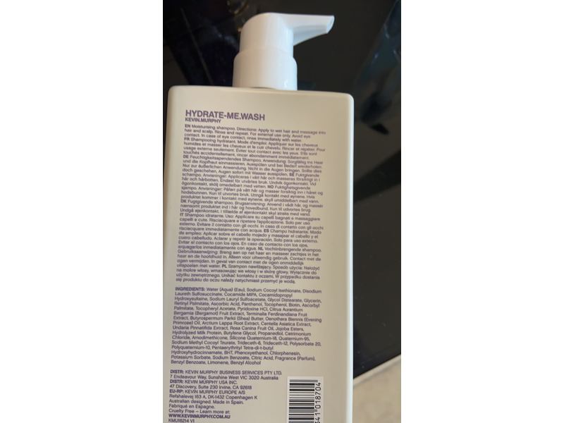 Kevin.Murphy Hydrate-Me.Wash Moisture Shampoo, 16.9 fl oz/500 mL