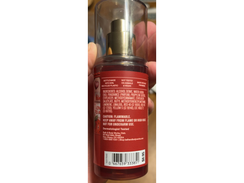 Bath & Body Works Fine Fragrance Mist, Strawberry Pound Cake, 2.5 fl oz/ 75 mL