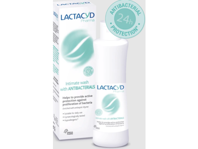 Lactacyd Pharma Antibacterial Intimate Wash, 250 mL