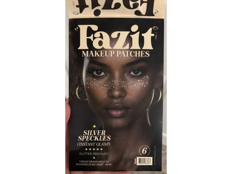 Fazit Makeup Patches Glitter Freckle, Silver Speckles, 6 Count