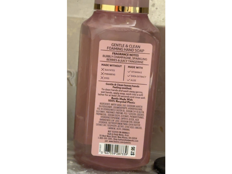 White Barn Gentle & Clean Foaming Hand Soap, Champagne Toast, 8.75 fl oz/259mL