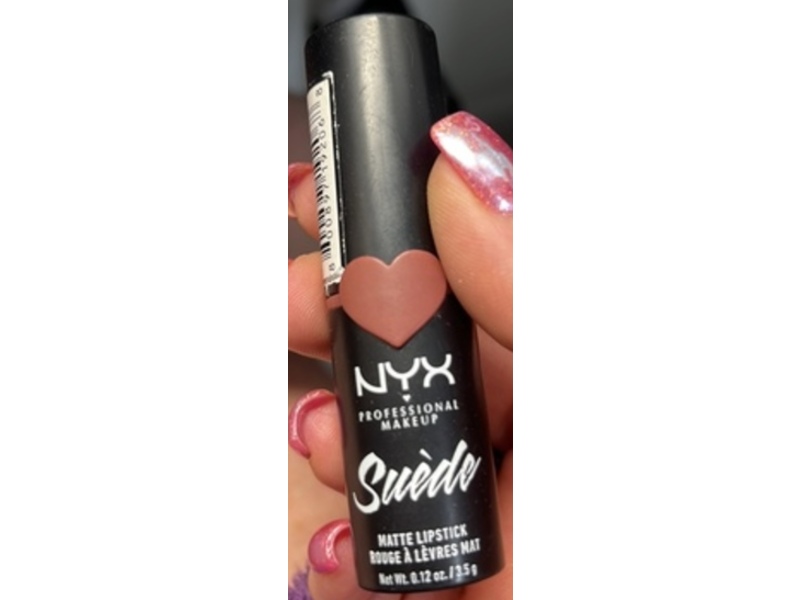 NYX Professional Makeup Suede Matte Lipstick, Soft Spoken, 0.12 oz/3.5 g