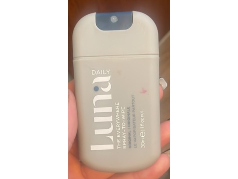 Luna Daily The Everywhere Spray-To-Wipe, Original, 1 fl oz/30 mL