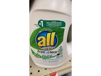 All With Stainlifters Pure Liquid Laundry Detergent, Free & Clear, 49 Loads, 88 fl oz/2.60 L - thumbnail 2