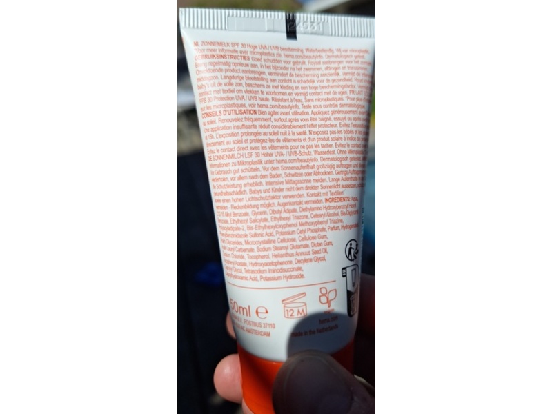 Hema Water Resistant Sun Milk, SPF 30, 50 mL