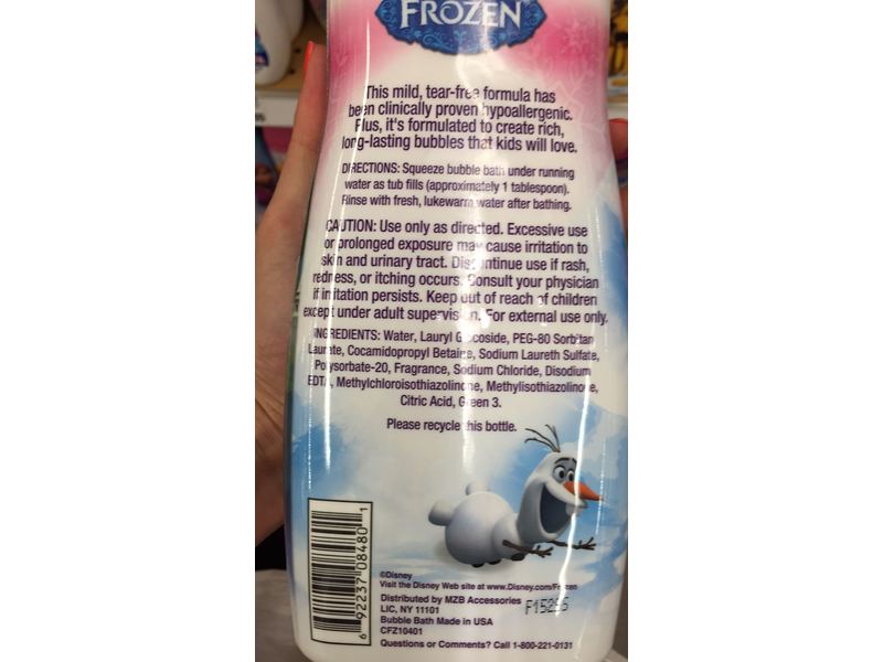 disney frozen bubble bath