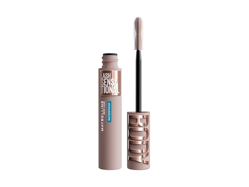 Maybelline New York Lash Sensational Body Waterproof Mascara, 904 Very Black, 0.24 fl oz/7.75 mL