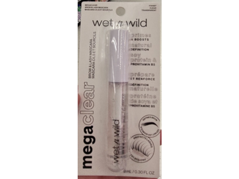 Wet n Wild Mega Clear Brow & Lash Mascara, 0.30 fl oz/9 mL