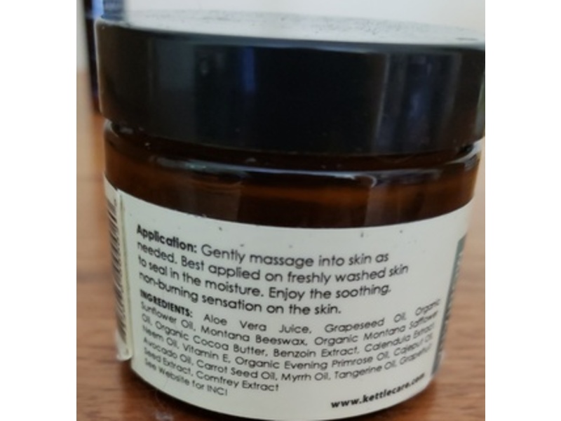 Kettle Care Oraganics Herbal Skin Soother, Therapeutic Nourishing Relief, 2 fl oz/59 mL