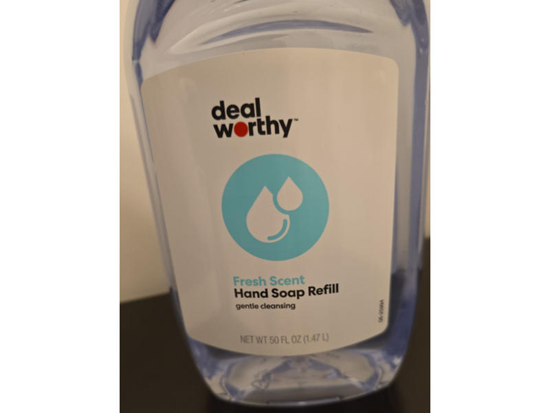 Deal Worthy Hand Soap Refill, Fresh Scent, 50 fl oz/1.47L