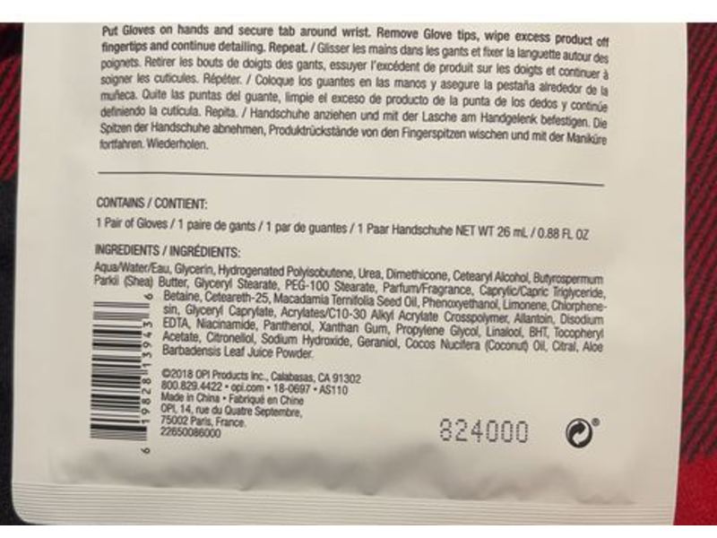 Opi Pro Spa Advanced Softening Gloves, 0.88 fl oz/26 mL, 1 Count