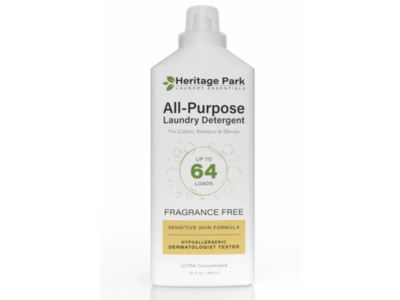 Heritage Park All-Purpose Laundry Detergent, Fragrance Free, 64 loads, 32 fl oz/946 mL
