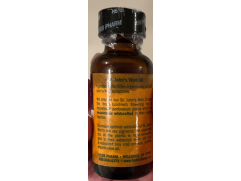 Herb Pharm St. John's Wort Topical Oil,1 fl oz/30 mL