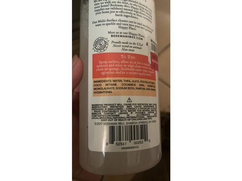 Beekman 1802 Happy Place Multi Surface Cleaner, 20 fl oz/591 mL