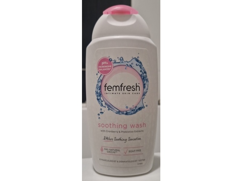 Femfresh Soothing Wash, Cranberry & Probiotics, 250 mL