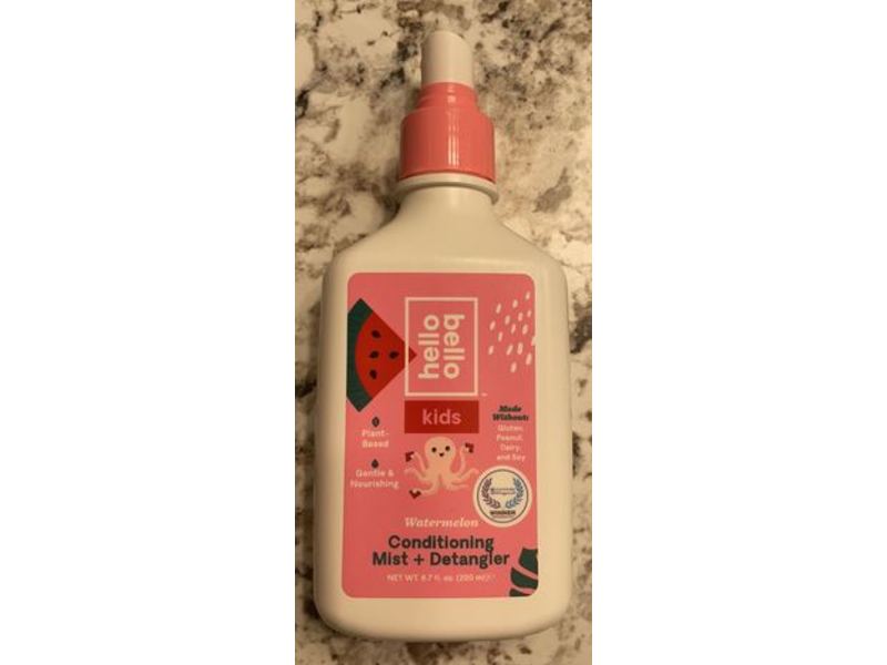 Hello Bello Kids Conditioning Mist + Detangler, Watermelon, 6.7 fl oz/200 mL