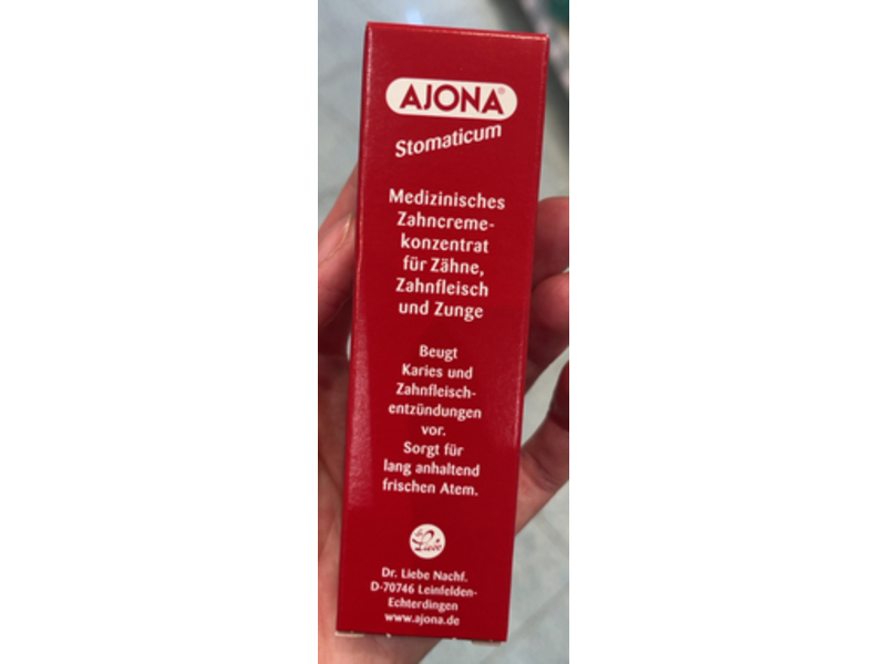 Ajona Stomaticum Toothpaste, 25 mL