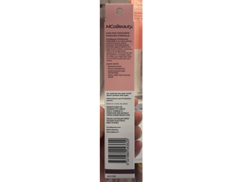 Mcobeauty Xtend Lash Tubing Mascara, Brown, 0.2 fl oz/7 m,L