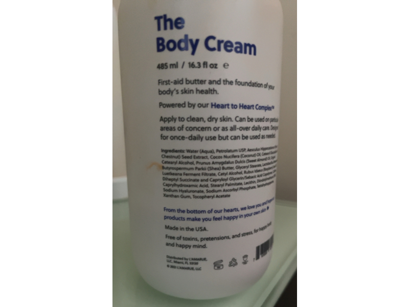 L'Amarue The Body Cream, 16.3 fl oz/485 mL