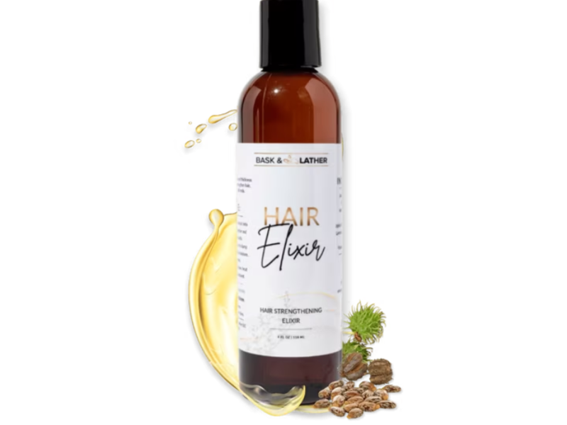 Bask & Lather Hair Elixir, 4 fl oz/118 mL