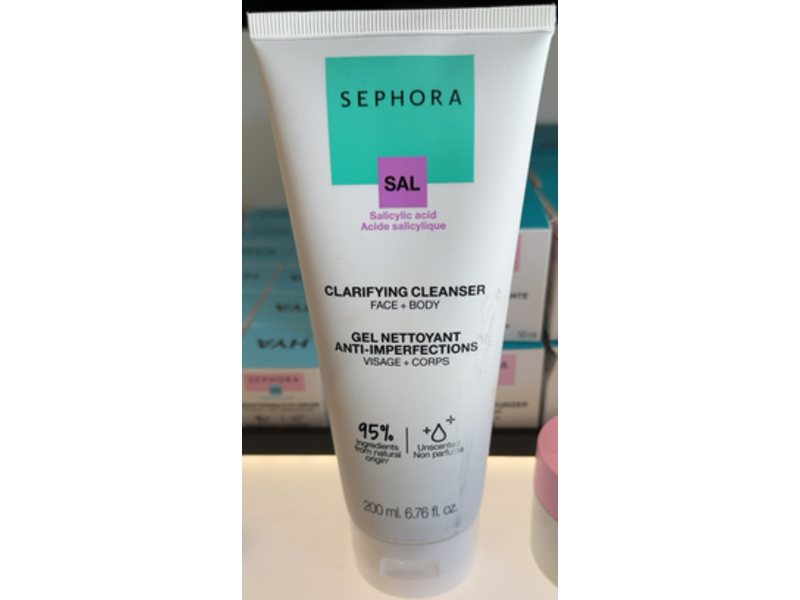 Sephora Clarifying Cleanser, Salicylic Acid, 6.76 fl oz/200 mL