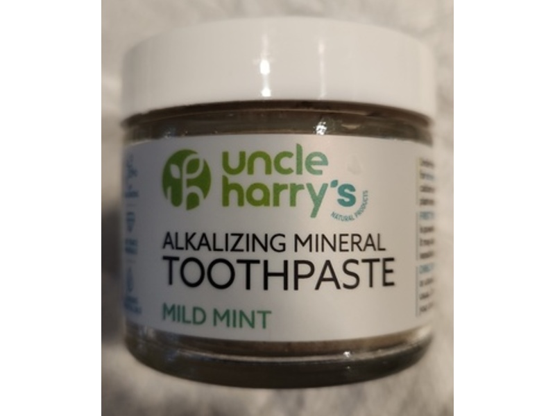 Uncle Harry's Alkalizing Mineral Toothpaste, Mild Mint, 3 oz/85 g