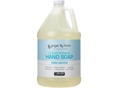 Ginger Lily Farms Conditioning Liquid Hand Soap, Rain Water, 128 fl oz/3.78 L