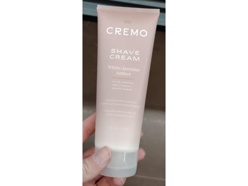 Cremo Shave Cream, White Jasmine Amber, 6 fl oz/177 mL