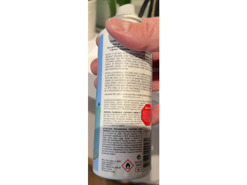 R+Co Balloon Dry Volume Spray, 5 oz/176mL