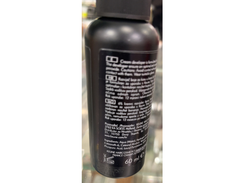 Keune Cream Developer, 2.0 fl oz/60 mL