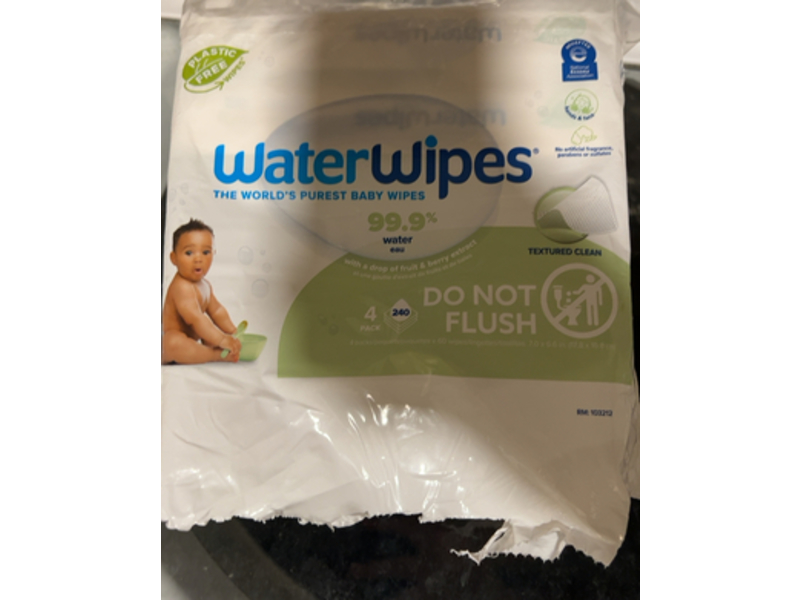 Waterwipes Baby Wipes, Textured Clean, 60 Count, Pack Of 4