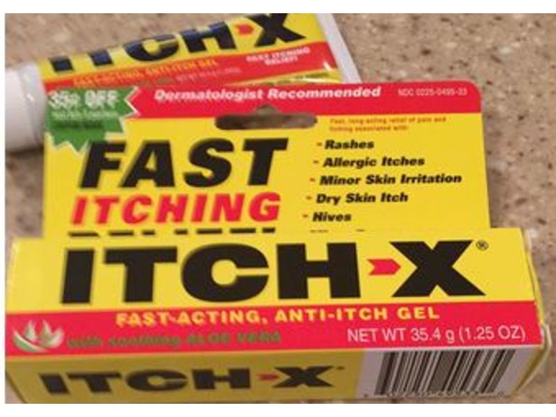 Itch X Anti-Itch Gel, Fast-Acting, with Soothing Aloe Vera, 1.25 oz/35.4 g